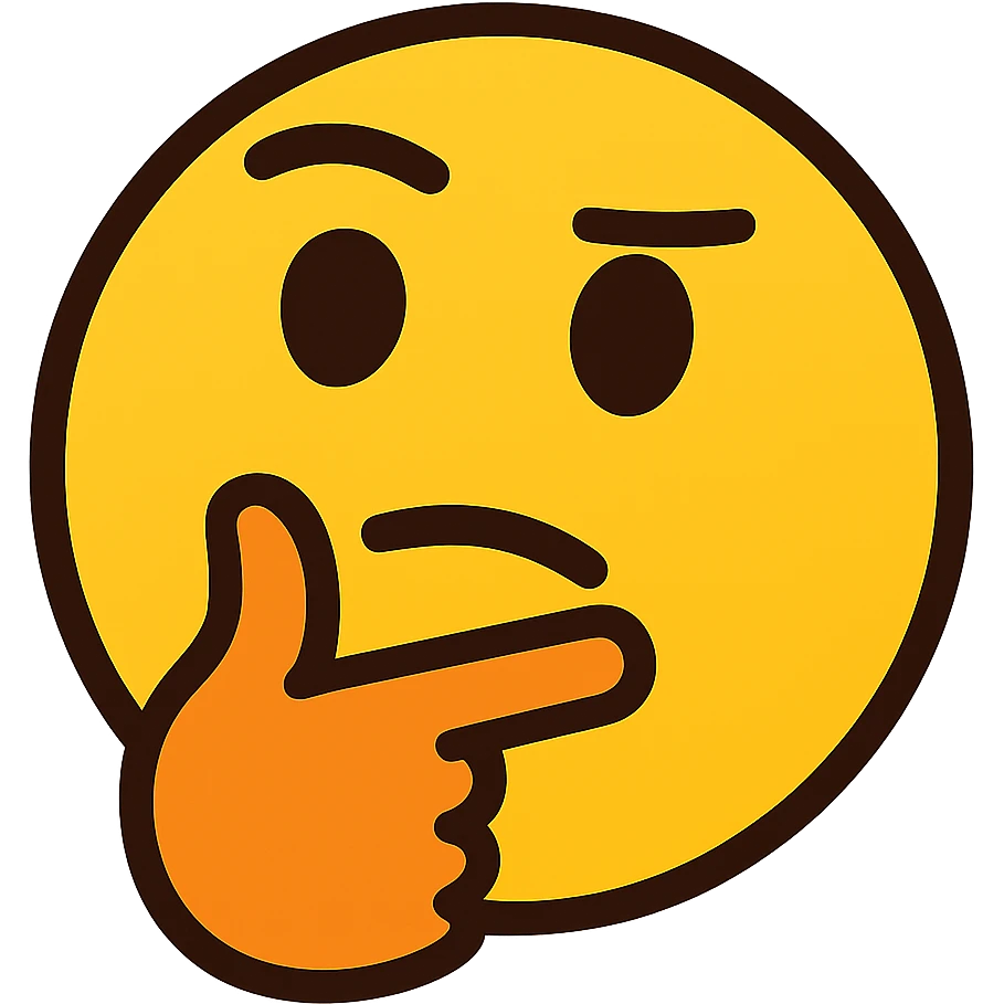 A human thinking emoji emoji