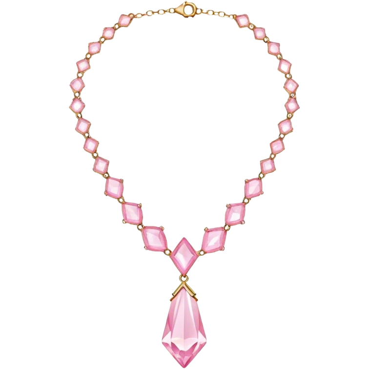 The crystal necklace from the disney movie atlantis but it's pastel pink emoji