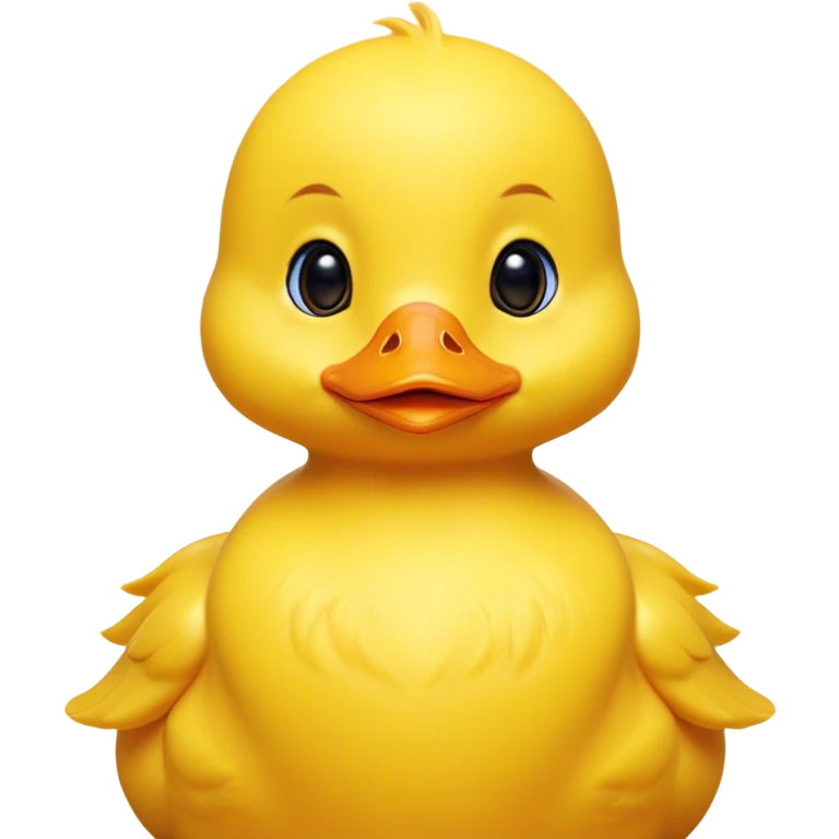 Cinematic Noble Yellow Baby Duck Portrait Emoji, Poised and regal, with a tiny, delicate build and a vibrant, well-groomed bright yellow downy coat, deep-set soulful bright eyes, Simplified yet sharp and sophisticated features, highly detailed, glowing with a soft, dignified glow, high shine, intelligent and charming, stylized with an air of youthful elegance, focused and attentive, soft glowing outline, capturing the essence of a watchful and confident little duckling, so majestic it feels as though it could peep out of the screen with effortless authority! emoji