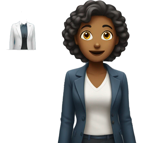 women in front of elevator emoji