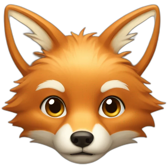 Fox With beige hair emoji