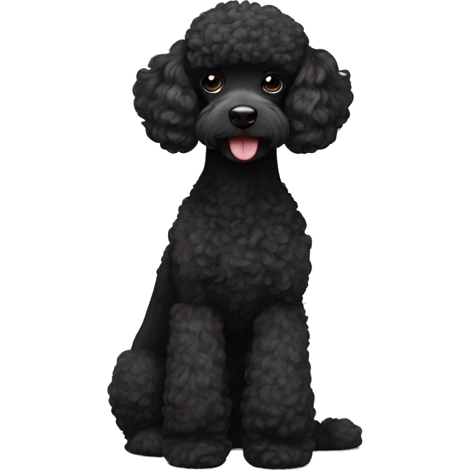 Black poodle emoji