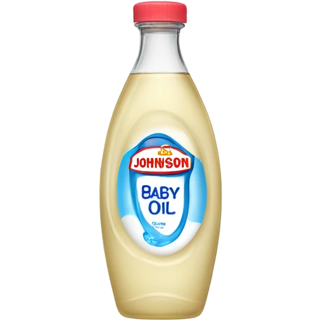 Bottle of Johnson Johnson baby oil emoji