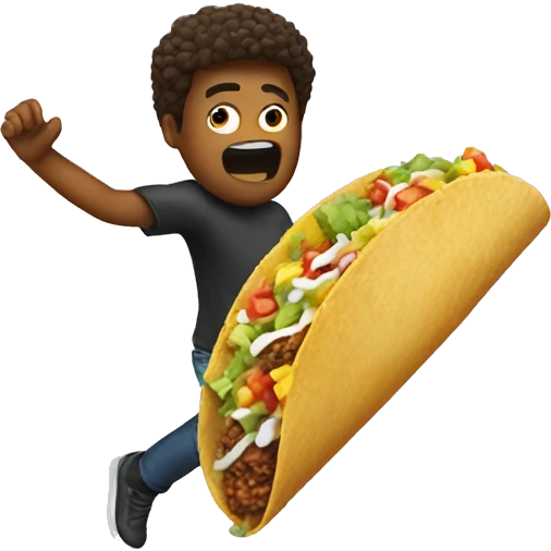Someone dropping taco emoji