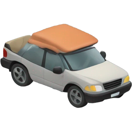 A vehicle on an unknown road emoji