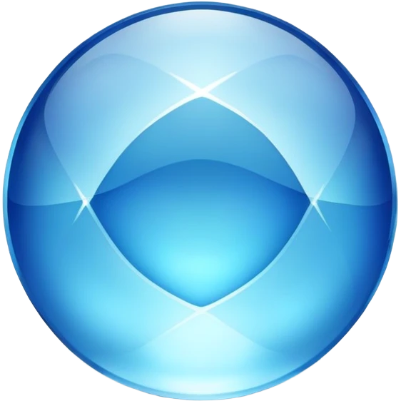 blue round gem emoji