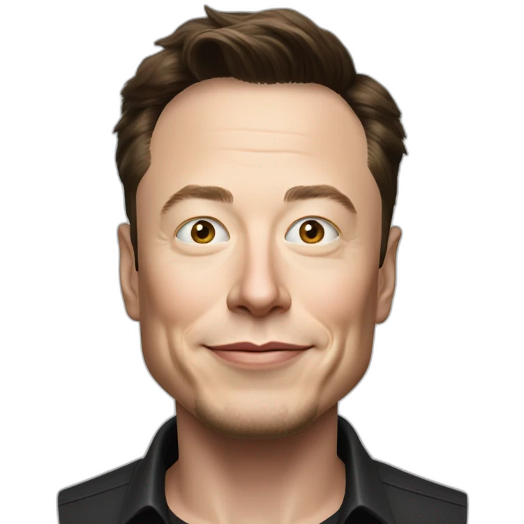 Elon Musk bois du lait emoji