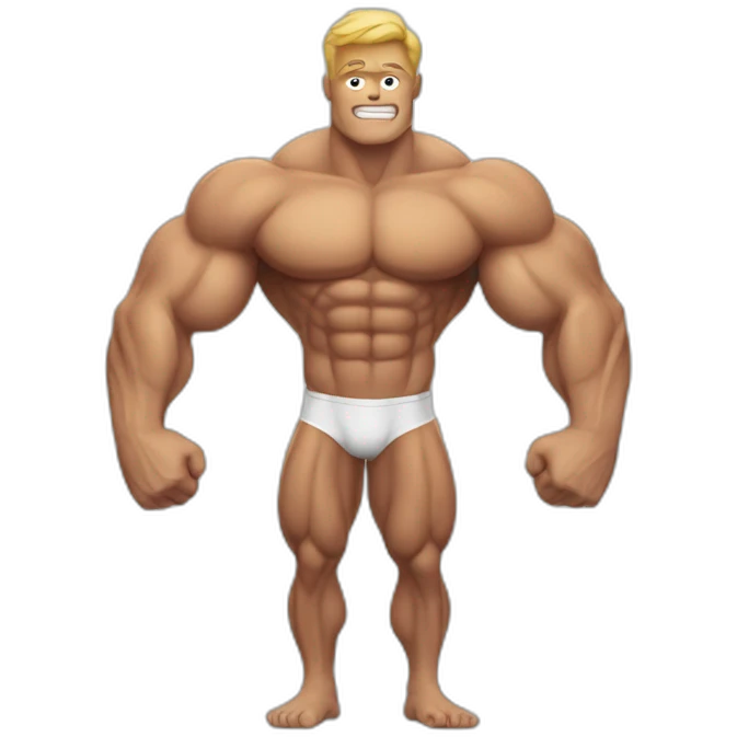 muscle man emoji