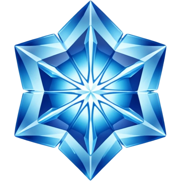 Blue Gem with an Ice Flake Inside emoji