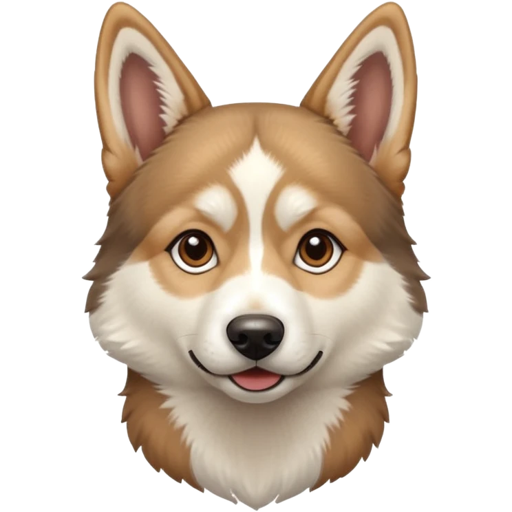 Husky with a little bit of German shepherd mix, cute emoji