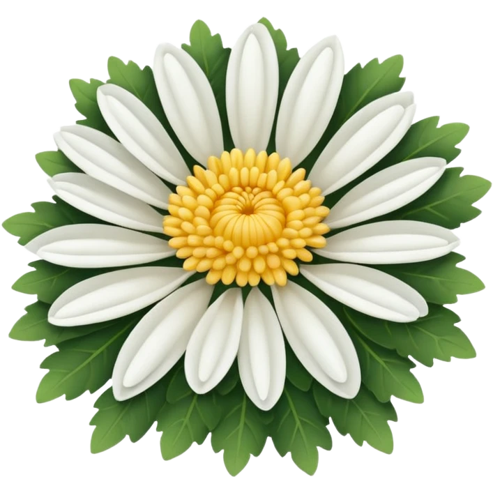 Chrysanthemum white emoji