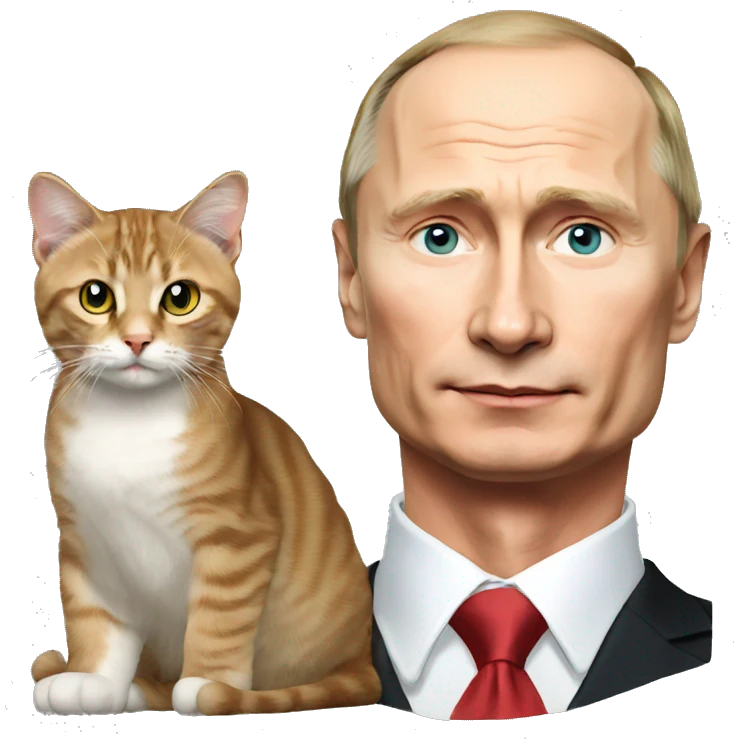 Putin and cat emoji
