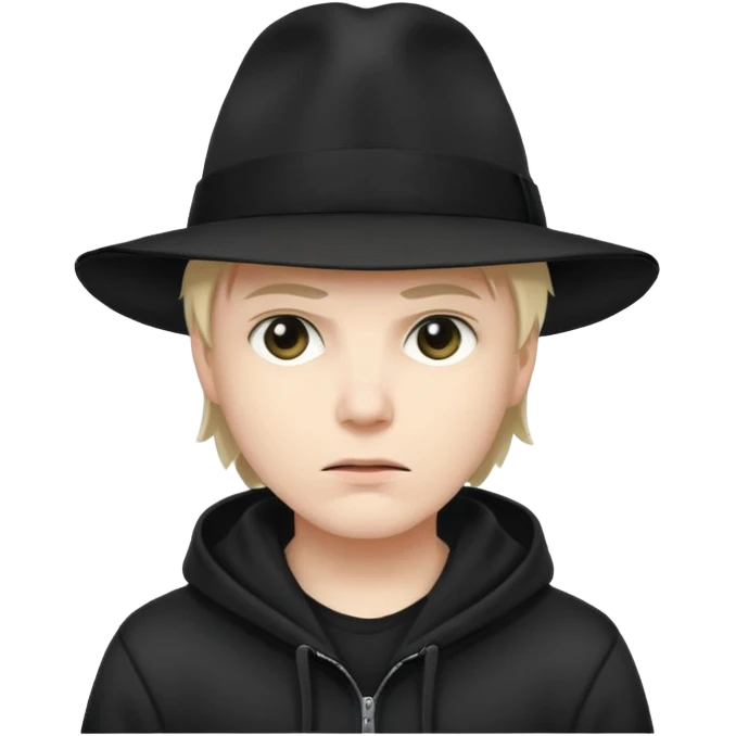 Hacker woth fedora emoji
