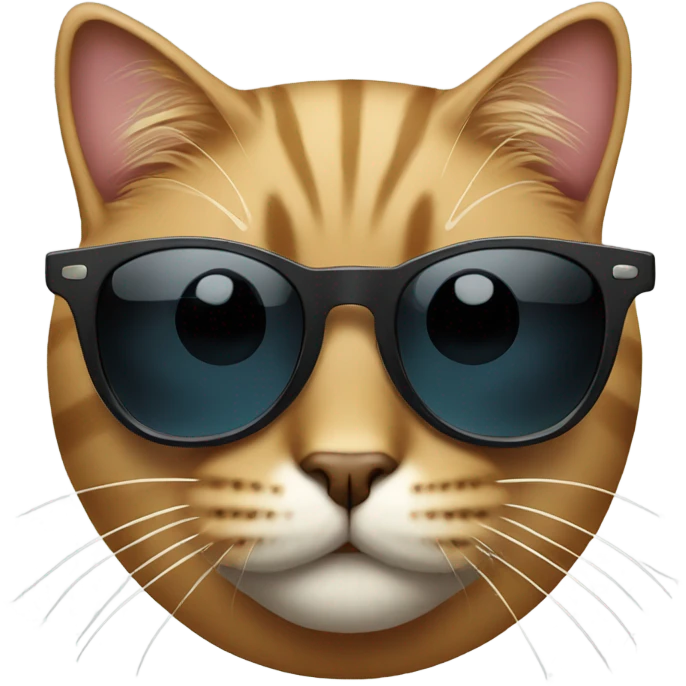 Cat with sunglasses emoji
