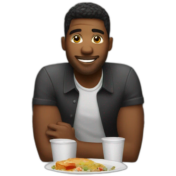dating guy in restaurant emoji