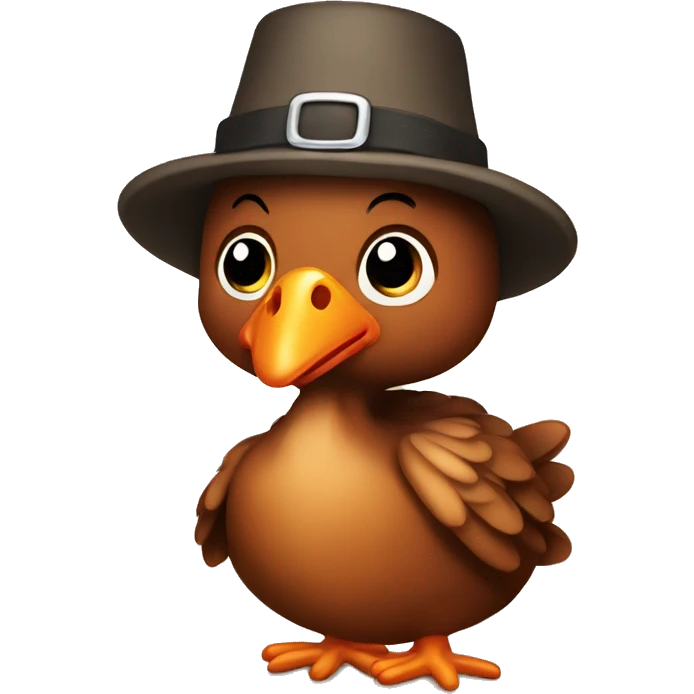Baby turkey pilgrim emoji