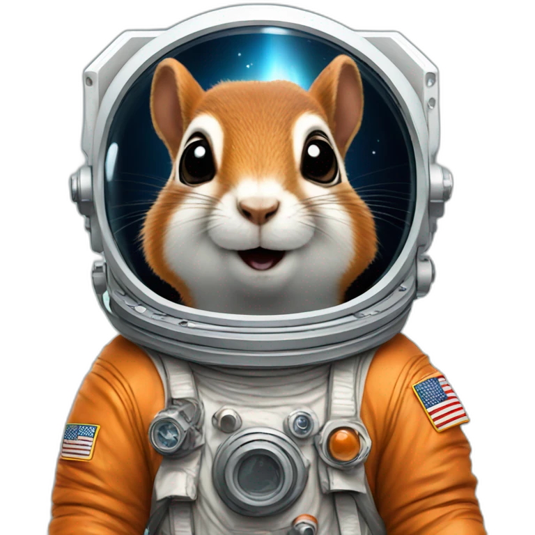 squirrel astronaut in space emoji