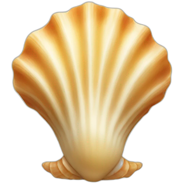 seashell with hands emoji