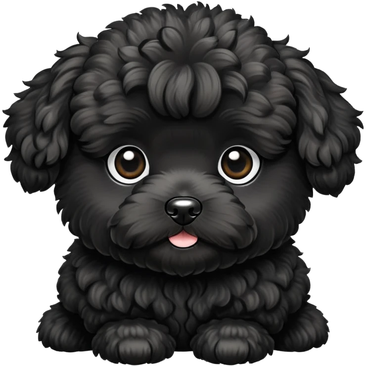Black maltipoo emoji