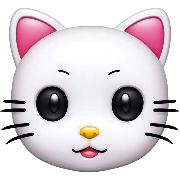  hello Kitty with an eyelash mascara spoolie emoji