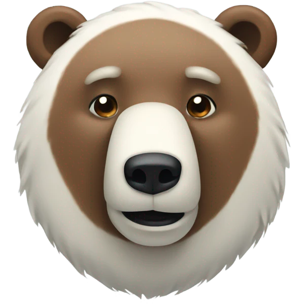 Brown bear polar bear  emoji
