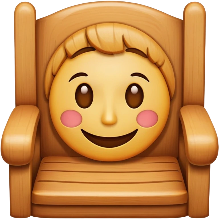 chair with a face on the seat emoji