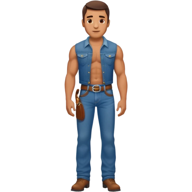 A Wrangler that has muscles emoji