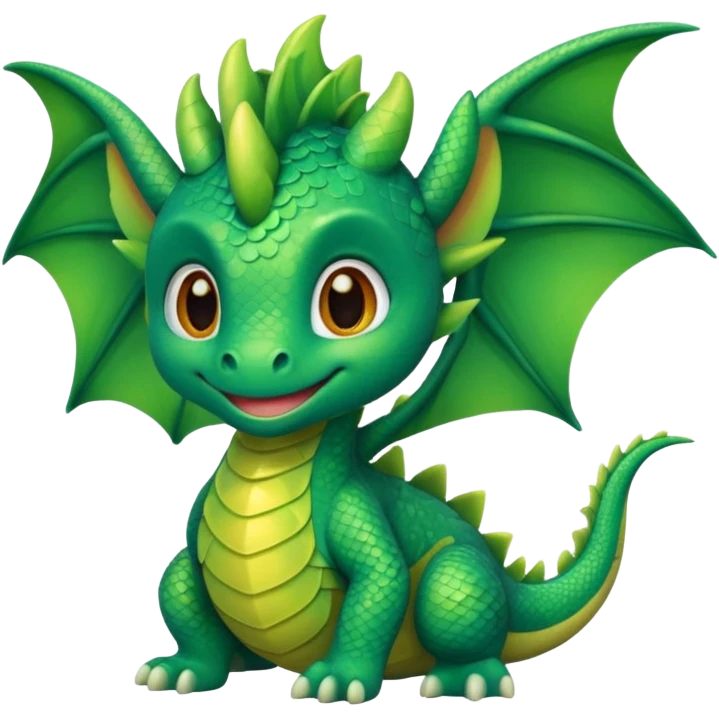 baby dragon with wings emoji