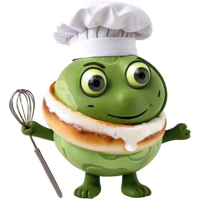 Cinnamon roll with sugar emoji