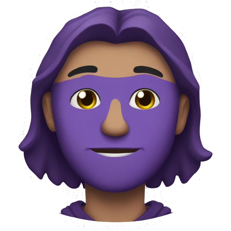Leon y corazón morado emoji