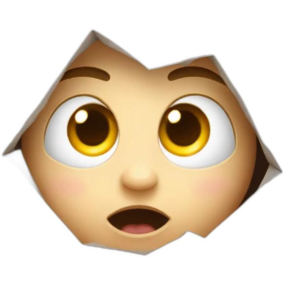 Peek a boo emoji