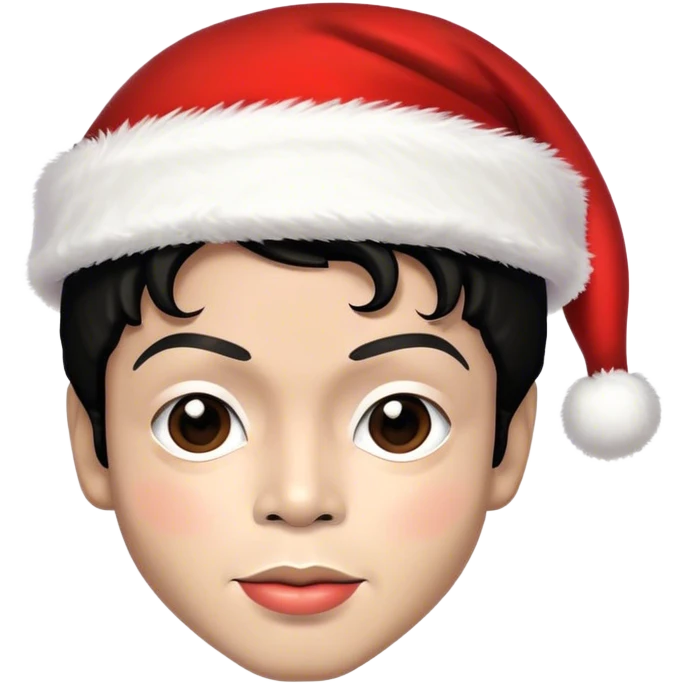 michael jackson wearing a santa hat emoji