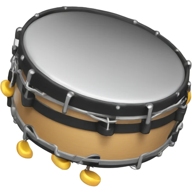 tambourine with metal jingles emoji