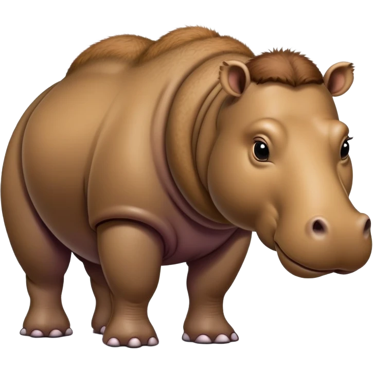 Hippo camel hybrid emoji