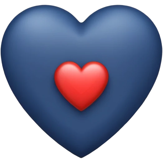 heart navy blue  emoji