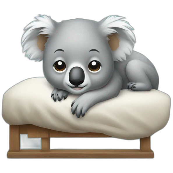 smart koala sleep  emoji