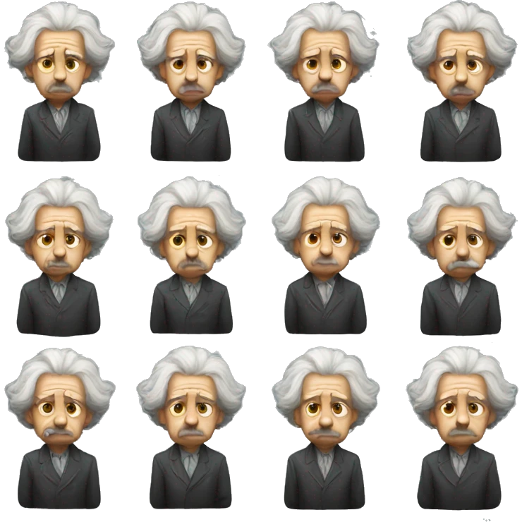 albert einstein sad emoji