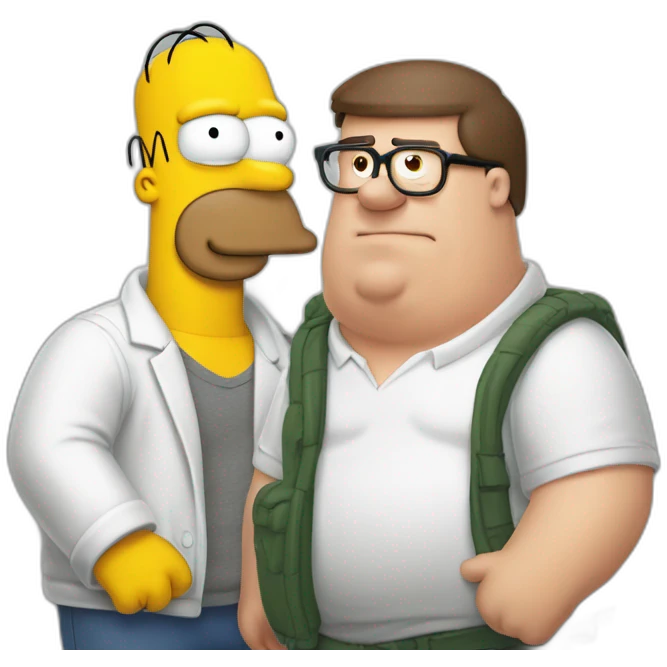 homero simpson and peter griffin emoji