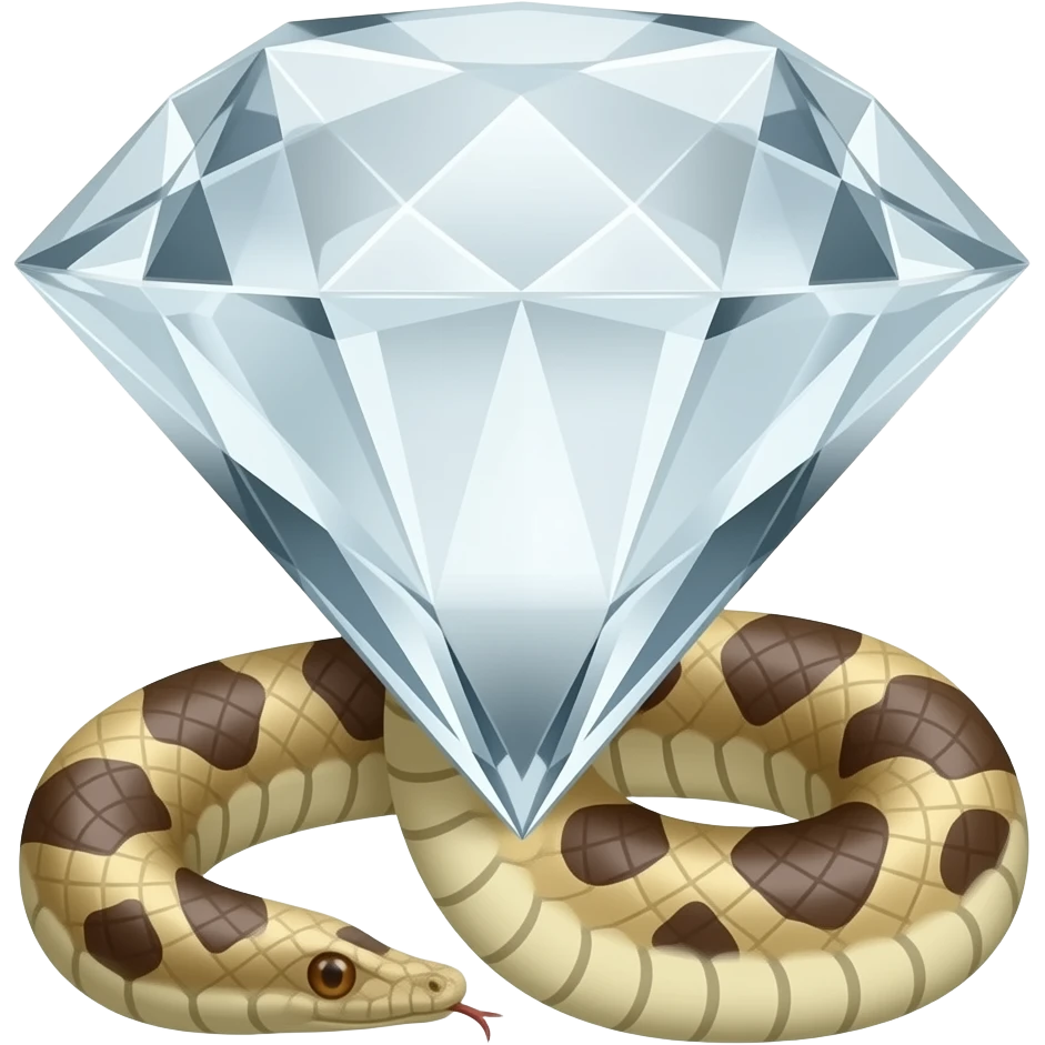 Quiero una serpiente combinado con esto💎 emoji