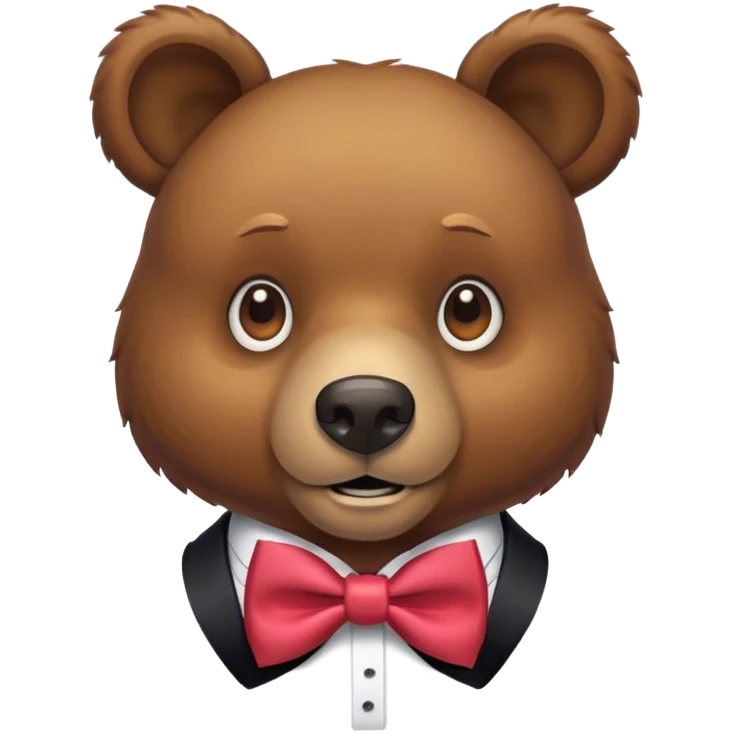 Bear with bows emoji