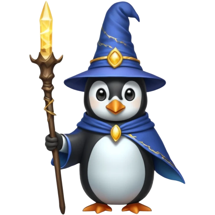 Penguin Wizard emoji