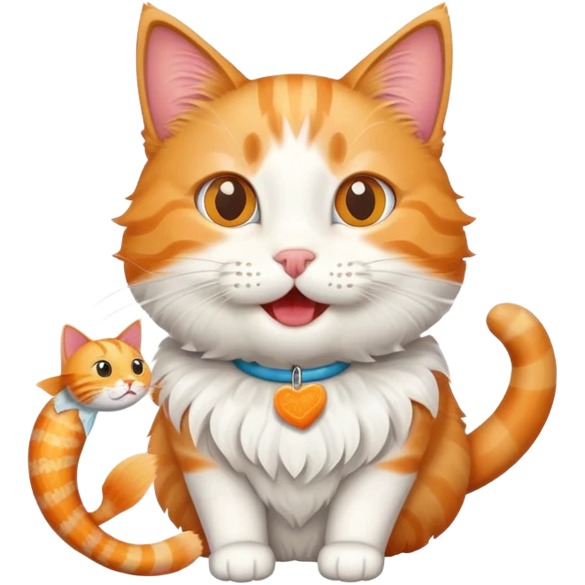 cat with fishy treat emoji