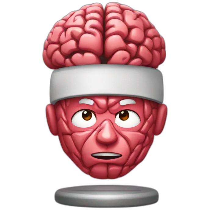 brains in the gym emoji