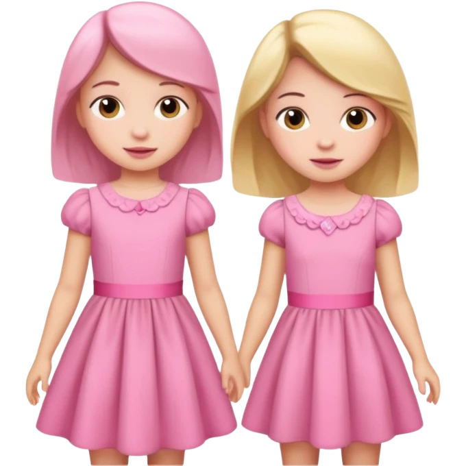 kids in pink dress emoji