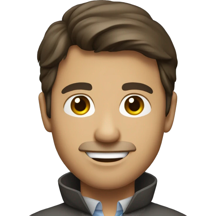 Brunette male geophysicist  emoji