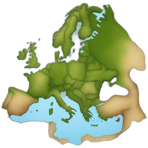 carte de l'europe sans la Turquie emoji