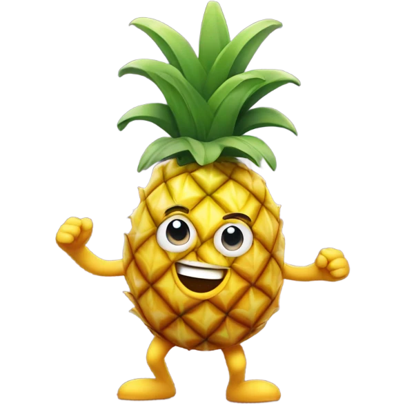 Dancing pineapple  emoji