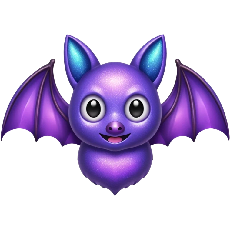 glitter purple bat emoji