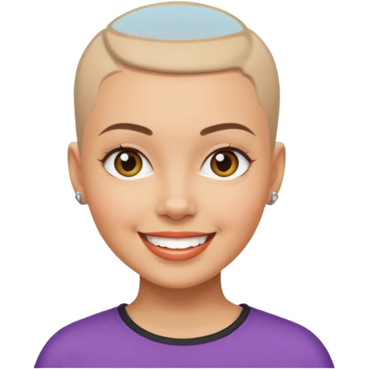 women ios emoji buzz cut emoji