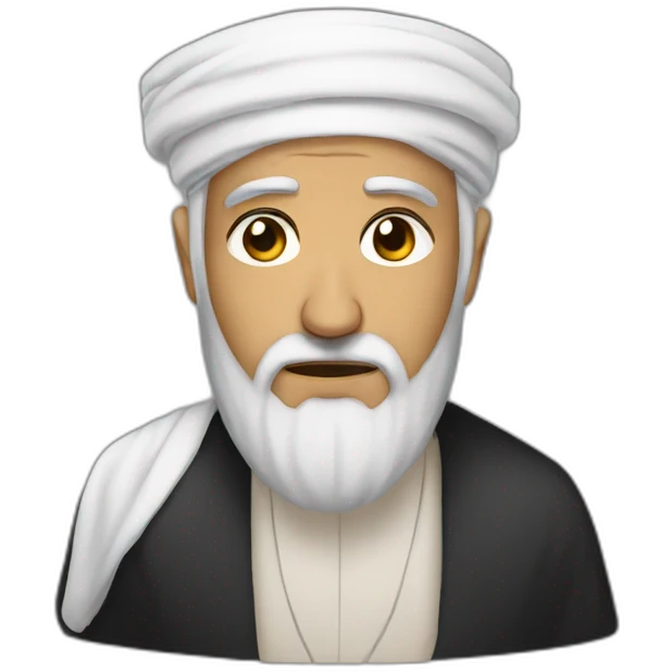 sad imam with heart broken emoji emoji